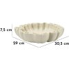 Mauro Ferretti Decoratieschaal Stons 30,5x29x7,5 cm creme
