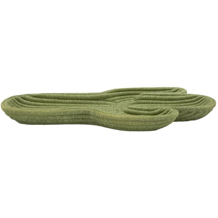 Mauro Ferretti Decoratieschaal Kaktus 34x20x3 cm groen