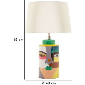 Mauro Ferretti Tafellamp Piccassy Kleur E27 40x65 cm meerkleurig