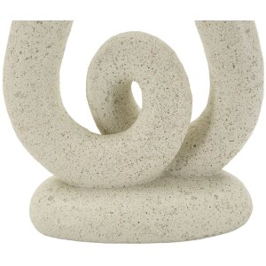 Mauro Ferretti Kandelaar Stons 12x7x20 cm creme