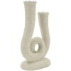 Mauro Ferretti Kandelaar Stons 12x7x20 cm creme