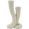 Mauro Ferretti Kandelaar Stons 10x6,5x17,5 cm creme