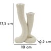 Mauro Ferretti Kandelaar Stons 10x6,5x17,5 cm creme
