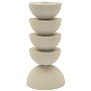 Mauro Ferretti Kandelaar Dune Pix 10x21 cm creme