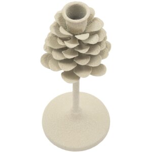 Mauro Ferretti Kandelaar Pigna Düne 9,5x22,5 cm creme
