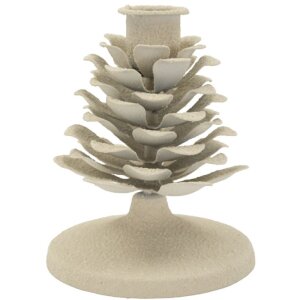 Mauro Ferretti Kandelaar Pigna Düne 9,5x11,5 cm creme