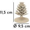 Mauro Ferretti Kandelaar Pigna Düne 9,5x11,5 cm creme