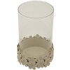 Mauro Ferretti Kandelaar Düne met Glas 14x21 cm creme