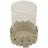 Mauro Ferretti Kandelaar Düne met Glas 12x16 cm creme