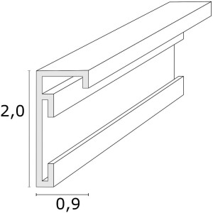Deknudt S029D1 Aluminium Lijst Zilver 30x40 cm Wandmontage Staand Liggend