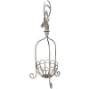 Clayre & Eef 5Y1320 Decoratieve mand hertenkop vintage grijs 28x28x68 cm