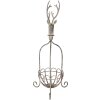 Clayre & Eef 5Y1320 Decoratieve mand hertenkop vintage grijs 28x28x68 cm