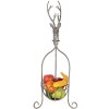 Clayre & Eef 5Y1320 Decoratieve mand hertenkop vintage grijs 28x28x68 cm