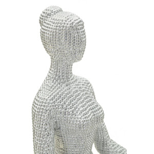 Donnina Yoga Silver Decoratieve figuur Polyresin Wit...