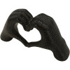 Hands Lover sculptuur Polyresin zwart 25x7,5x13,5 cm decoratieve figuur