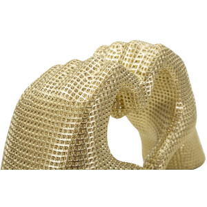Hands Lover sculptuur goudkleurig polyresin 25x7.5x13.5cm decoratie hartvorm