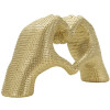 Hands Lover sculptuur goudkleurig polyresin 25x7.5x13.5cm decoratie hartvorm