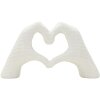 Mauro Ferretti Beeld Liefdeshanden Wit 25x7.5x13.5cm Polyresin Wit