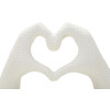 Mauro Ferretti Beeld Liefdeshanden Wit 25x7.5x13.5cm Polyresin Wit