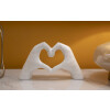 Mauro Ferretti Beeld Liefdeshanden Wit 25x7.5x13.5cm Polyresin Wit