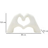 Mauro Ferretti Beeld Liefdeshanden Wit 25x7.5x13.5cm Polyresin Wit