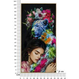Mauro Ferretti Wanddecoratie Moira met lijst 52x4x102 cm