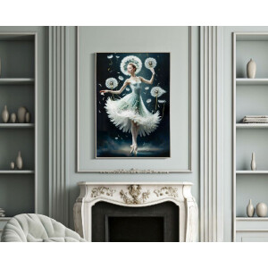 Mauro Ferretti Wandafbeelding Dans met lijst 72x4x102 cm