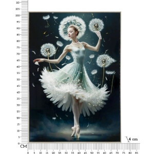 Mauro Ferretti Wandafbeelding Dans met lijst 72x4x102 cm