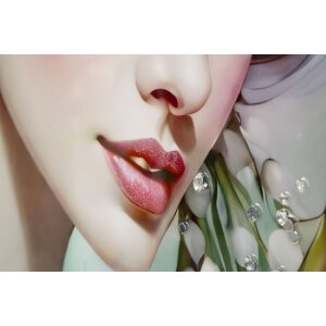 Mauro Ferretti Muurdoek Fantasie met lijst 72x4x102 cm