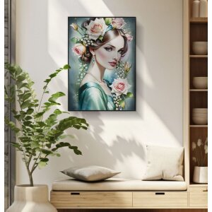 Mauro Ferretti Muurdoek Fantasie met lijst 72x4x102 cm
