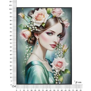 Mauro Ferretti Muurdoek Fantasie met lijst 72x4x102 cm
