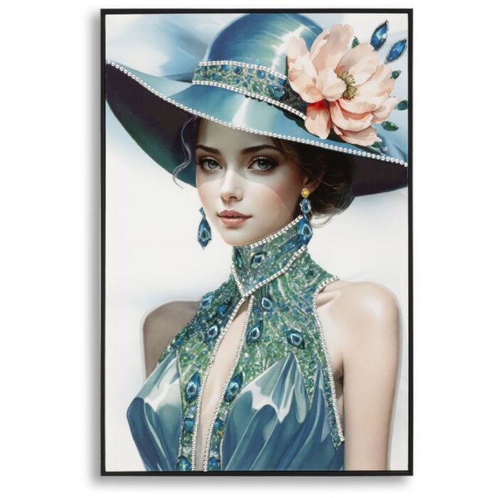 Mauro Ferretti Wandbild Pam met lijst 62x4x92 cm