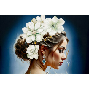 Mauro Ferretti Wanddecoratie Isabel met lijst 72x4x102 cm
