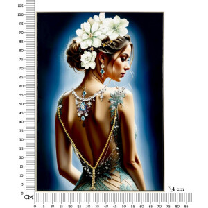 Mauro Ferretti Wanddecoratie Isabel met lijst 72x4x102 cm