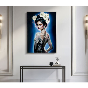 Mauro Ferretti Wandschilderij Isabel met lijst 72x4x102 cm