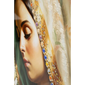 Mauro Ferretti Wandafbeelding Madonna met lijst 72x4x102 cm