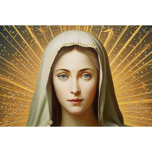 Mauro Ferretti Wandbeeld Madonna met lijst 72x4x102 cm