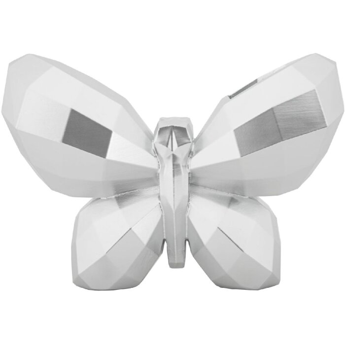 Mauro Ferretti Vaas Vlinder 22,5x8x15 cm zilver