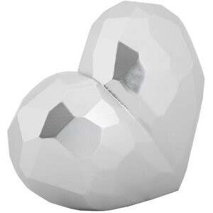 Mauro Ferretti Hart Vaas 19x9x18 cm zilver