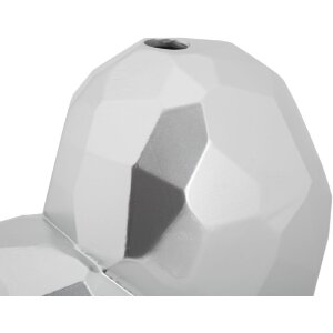 Mauro Ferretti Hart Vaas 19x9x18 cm zilver