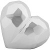 Mauro Ferretti Hart Vaas 19x9x18 cm zilver