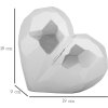 Mauro Ferretti Hart Vaas 19x9x18 cm zilver