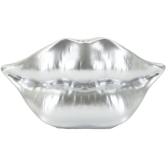Mauro Ferretti Vaas Mondlippe 23x8x12 cm zilver