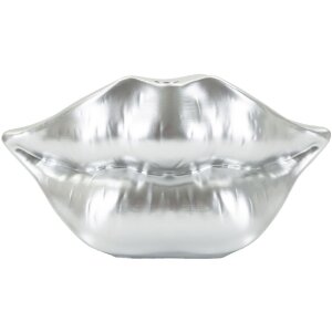 Mauro Ferretti Vaas Mondlippe 23x8x12 cm zilver