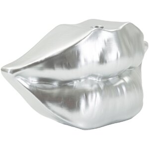 Mauro Ferretti Vaas Mondlippe 23x8x12 cm zilver