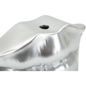 Mauro Ferretti Vaas Mondlippe 23x8x12 cm zilver