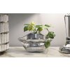 Mauro Ferretti Vaas Mondlippe 23x8x12 cm zilver