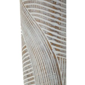 Mauro Ferretti Vaas Hout Ø 18x45 cm roomwit