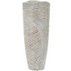Mauro Ferretti Vaas Hout Ø 18x45 cm roomwit
