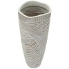 Mauro Ferretti Vaas Hout Ø 18x45 cm roomwit